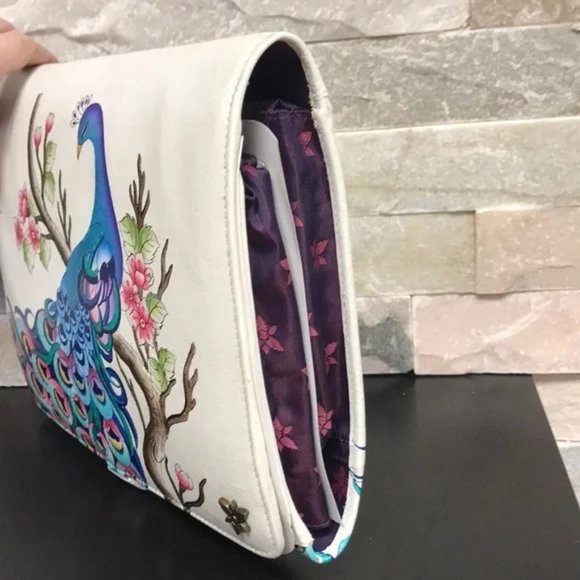 Anuschka Hand Painted Leather Travel Organizer - Picture 2 of 5